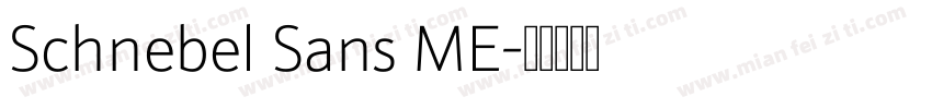 Schnebel Sans ME字体转换